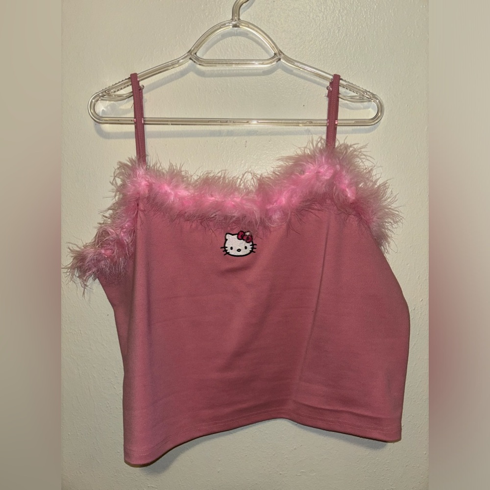 Dolls Kill x Hello Kitty Marabou Top
